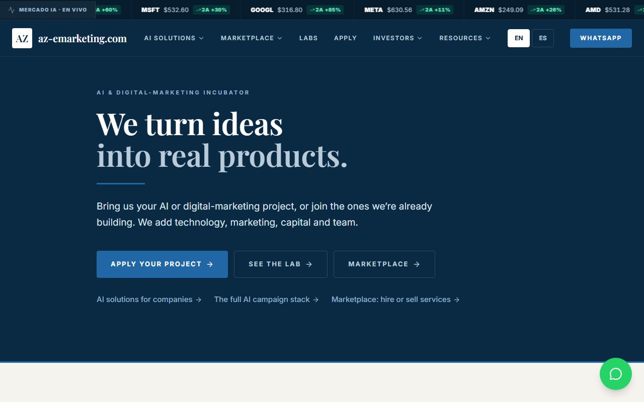 az-emarketing.com — screenshot