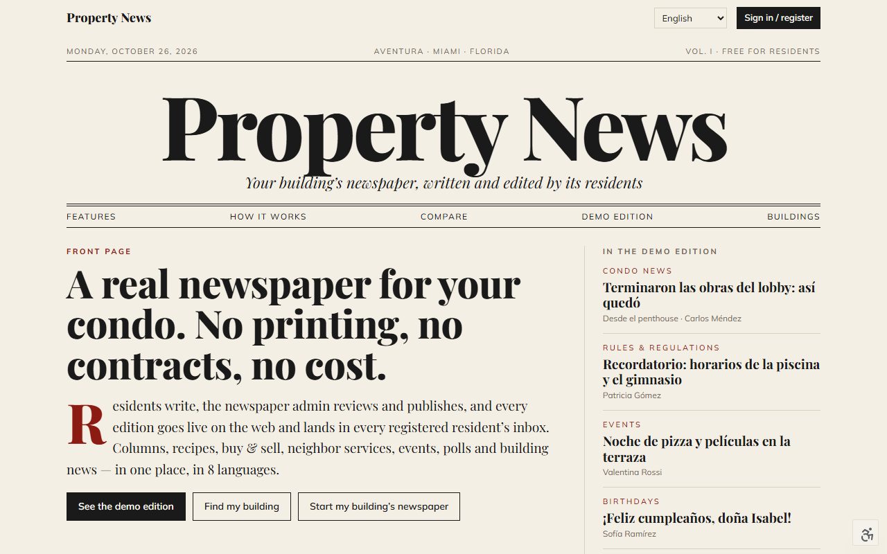 Property News — screenshot