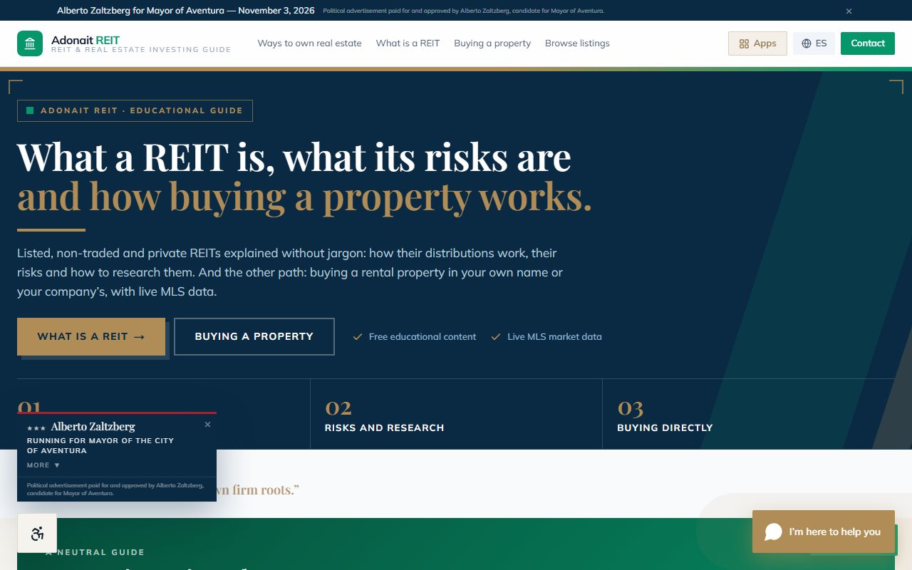 reit.adonait.com — screenshot